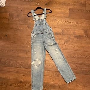 Abercrombie and Fitch classic distressed overalls XS